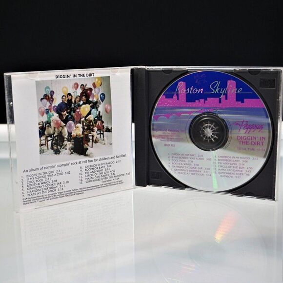 Diggin' In The Dirt By Peggosus Children Music CD Vintage 1994 Boston Skyline - Picture 4 of 5